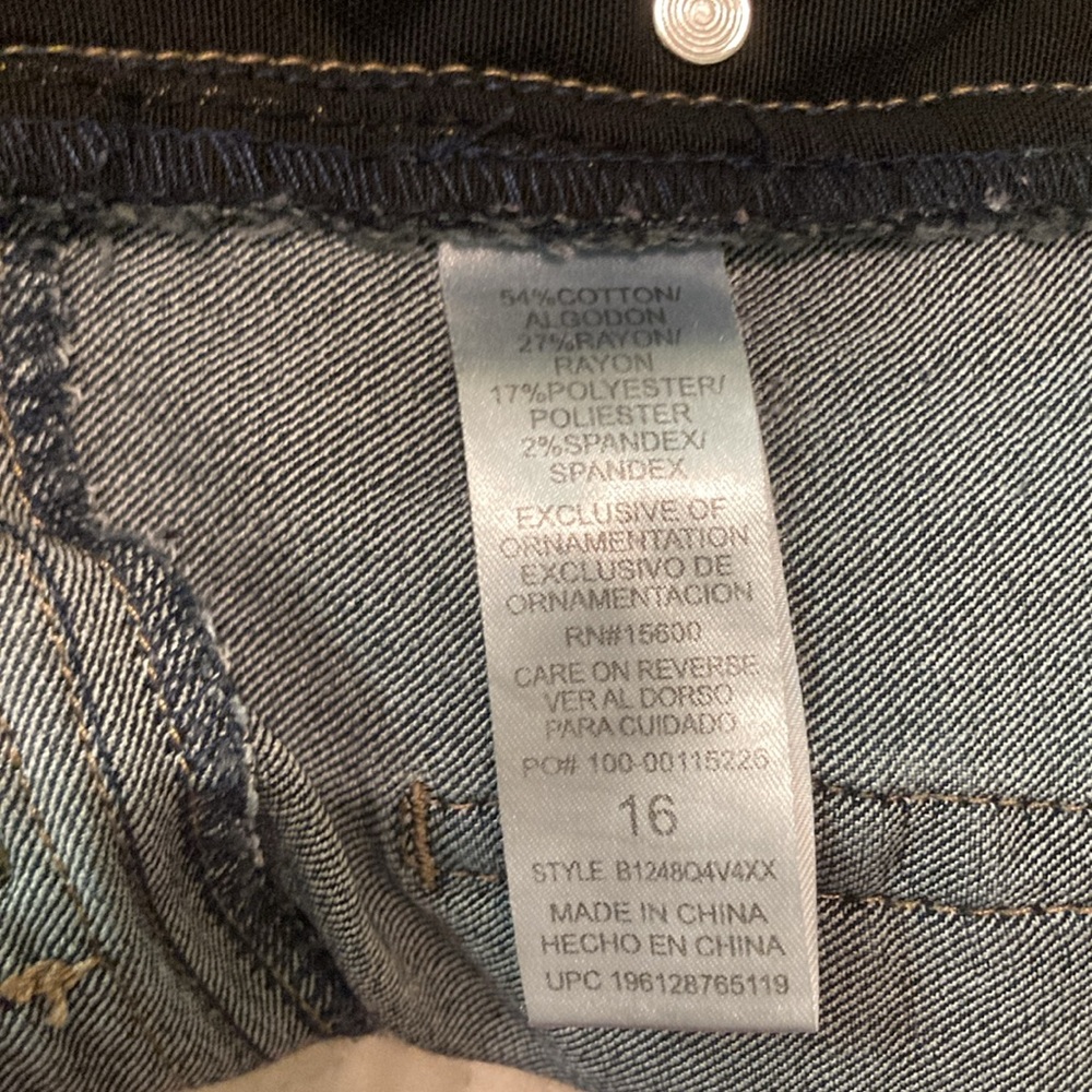 Democracy Ab Solution Dark Denim Skinny Jeans Women’s Size 16 - Picture 6 of 15